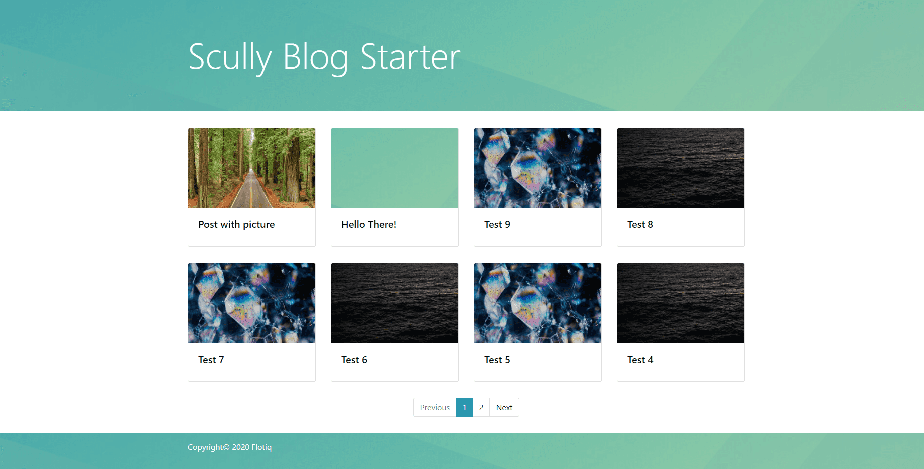 Angular blog starter with Scully